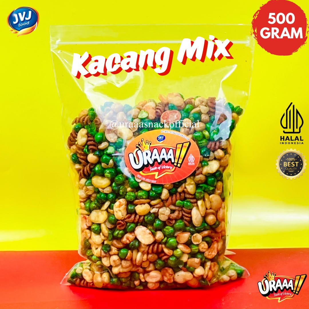 Kacang Mix URAAA!! kemasan 500 gram